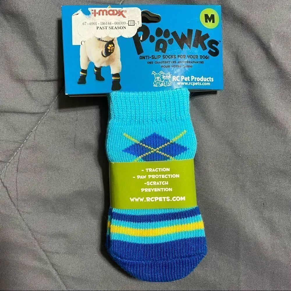 DOG SOCKS ANTI SLIP NO SCRATCH PAWKS